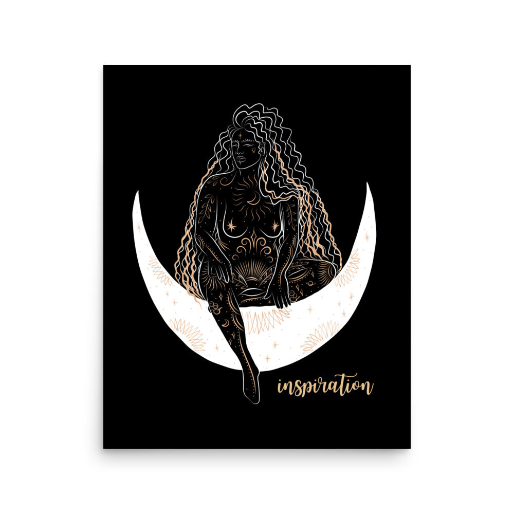 Enhanced Matte Golden Goddess Poster: Inspiration