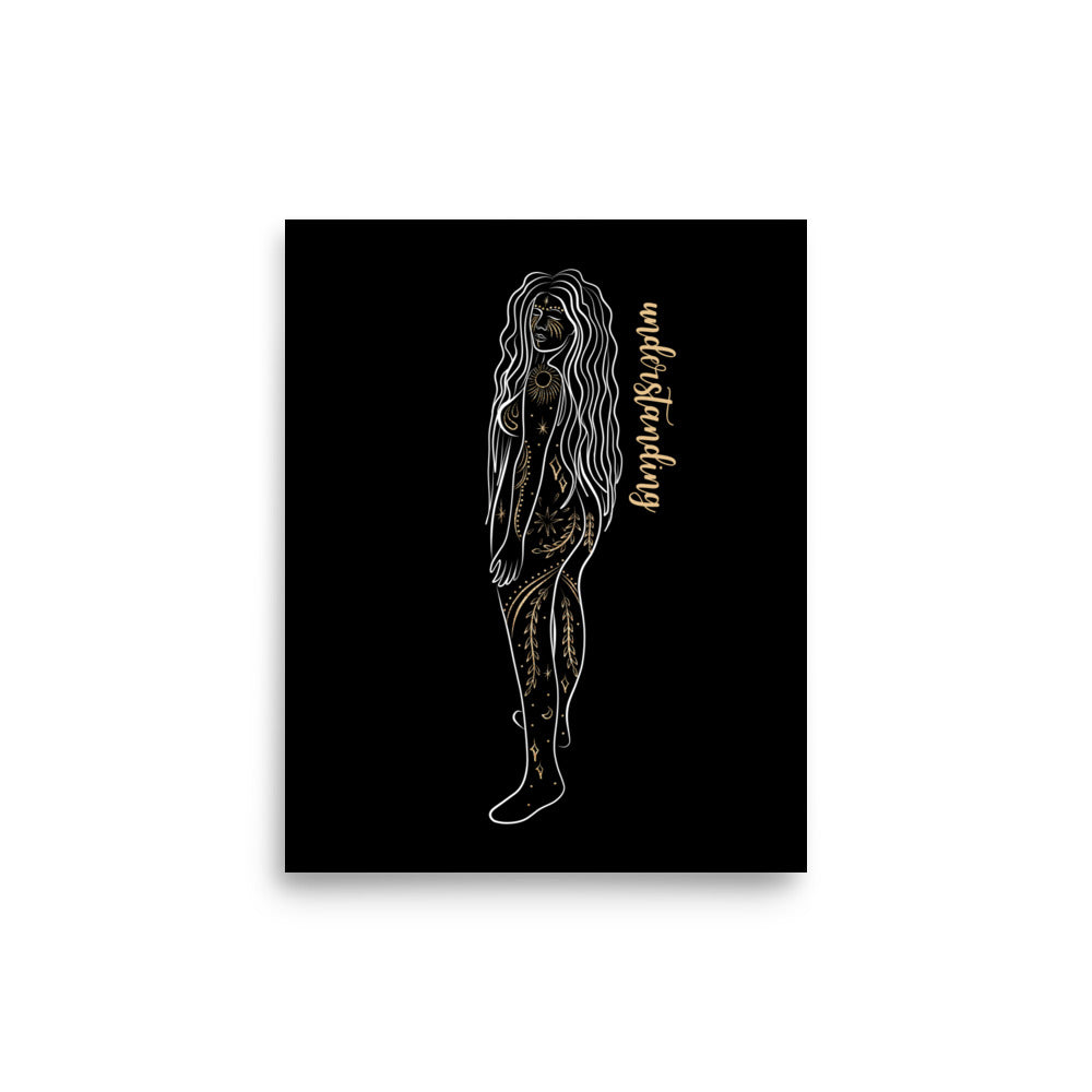 Enhanced Matte Golden Goddess Poster: Understanding
