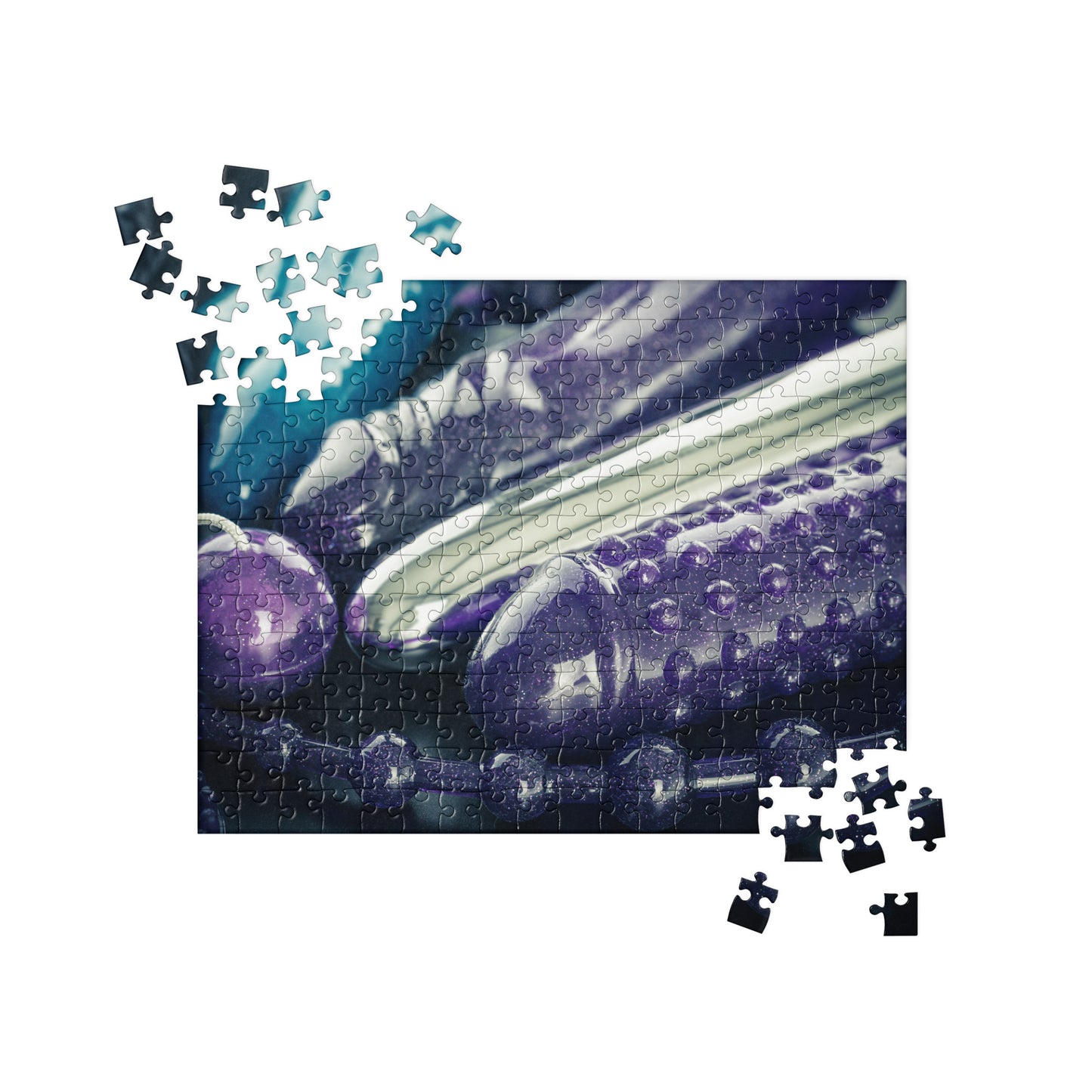 Sensual Jigsaw Puzzle: Sex Toys (purple and silver)