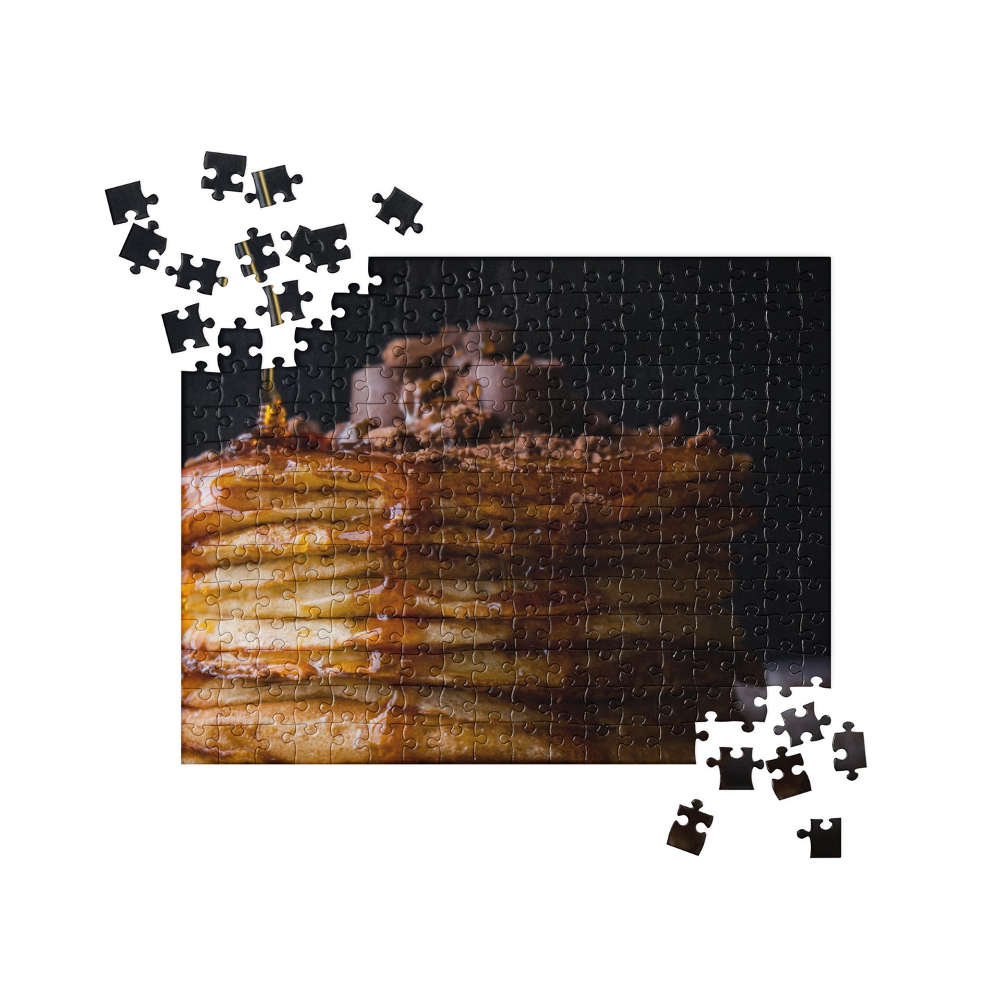 Food Fare Jigsaw puzzle: Pancakes with Chocolate & Syrup
