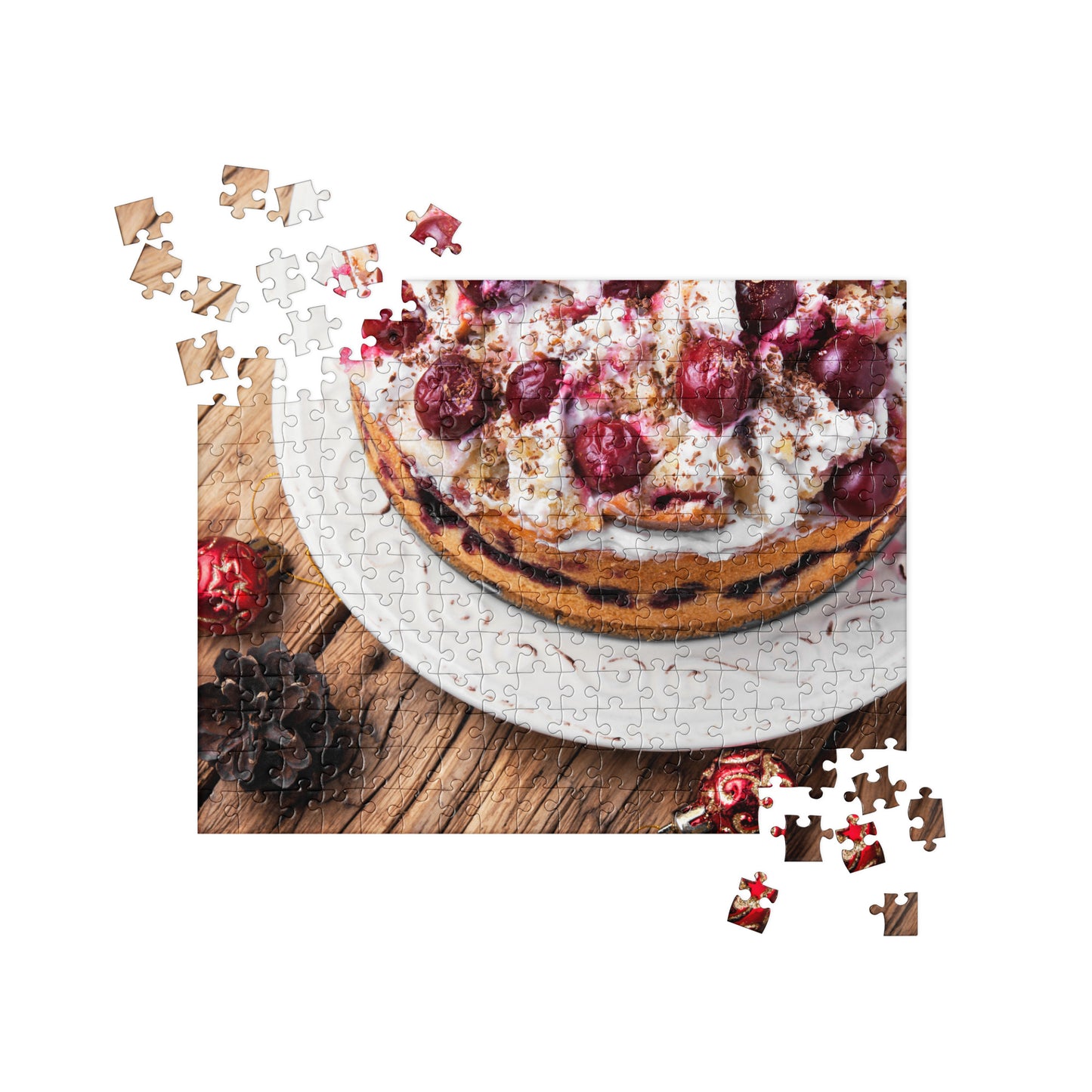 Food Fare Jigsaw Puzzle: Holiday Cherry Cake