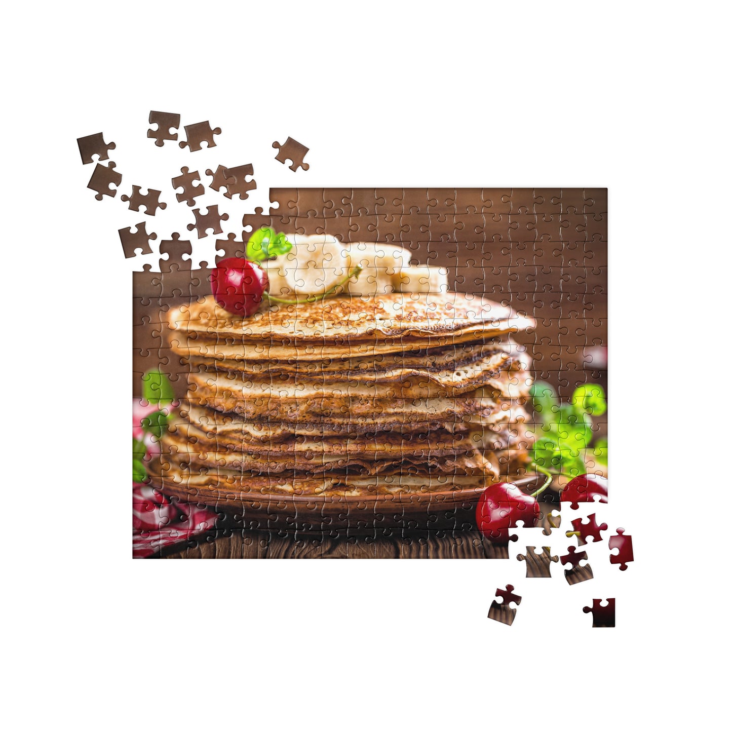 Food Fare Jigsaw Puzzle: Thin Pancakes with Fruit
