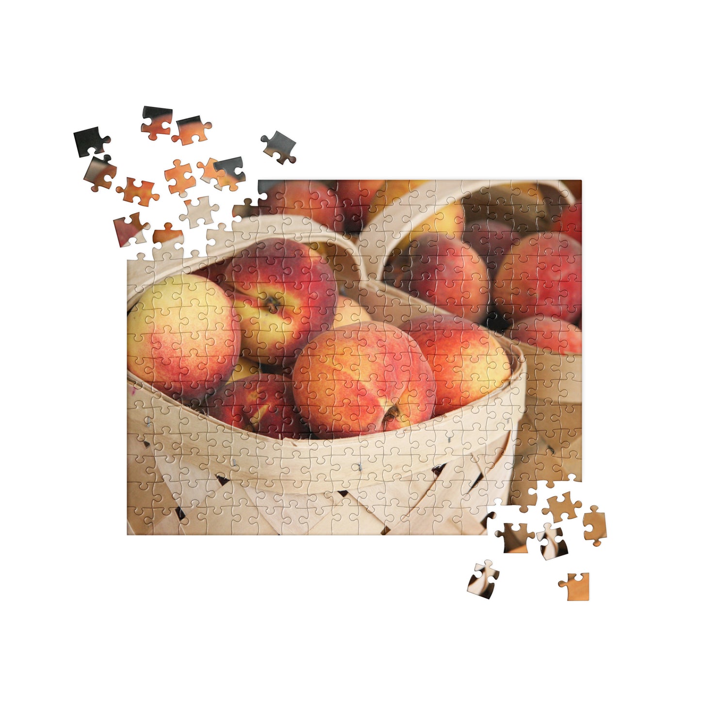 Food Fare Jigsaw Puzzle: Baskets of Peaches