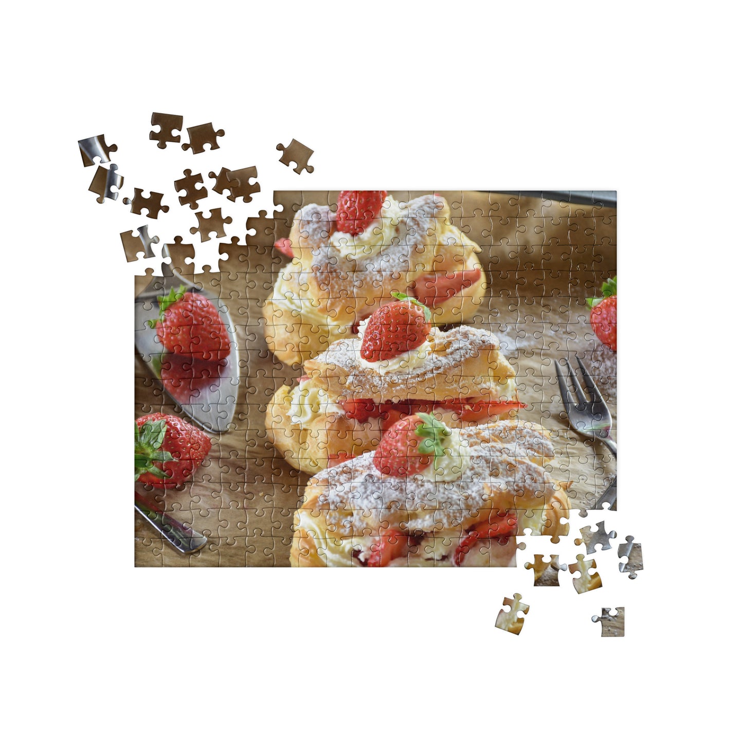 Food Fare Jigsaw Puzzle: Strawberry Eclairs
