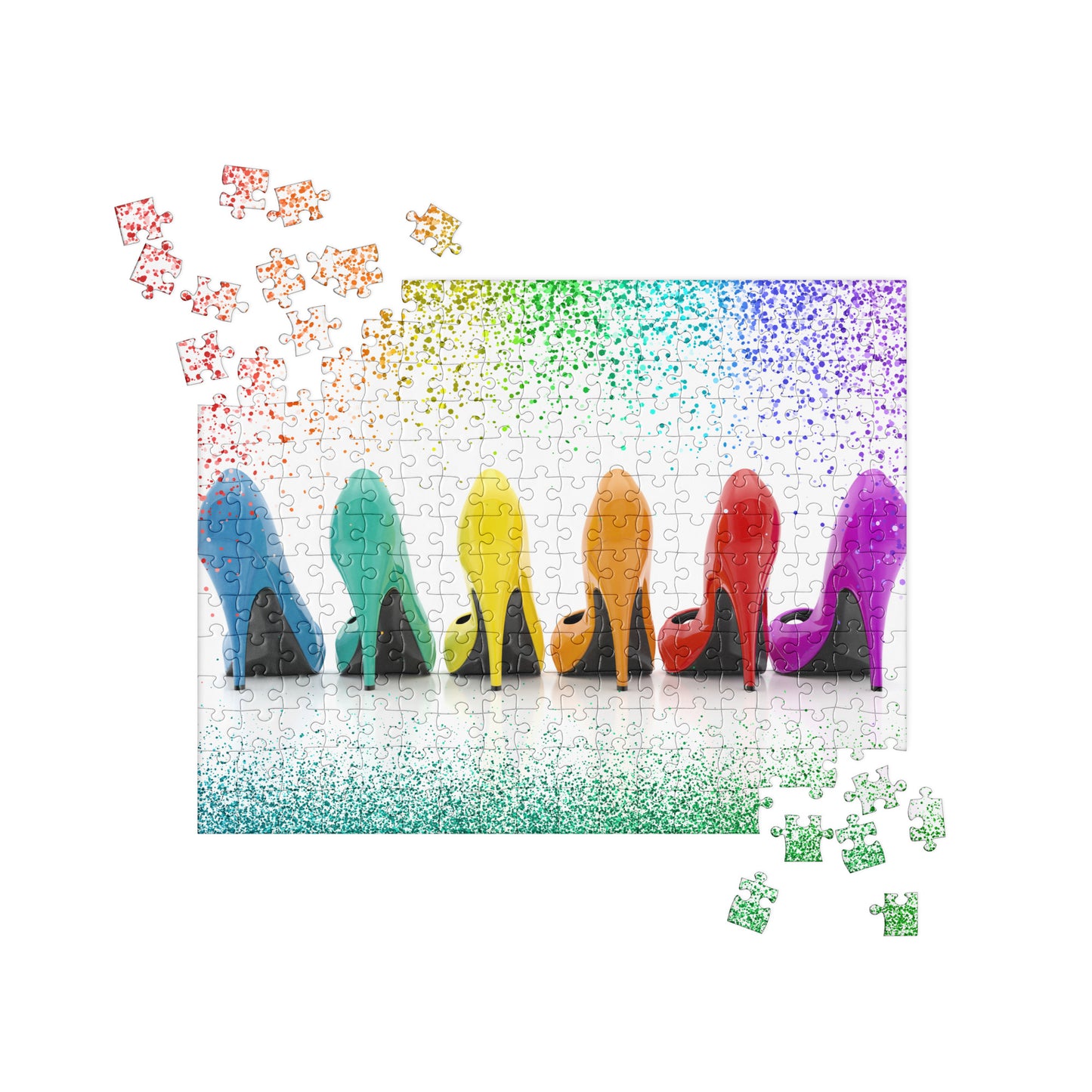 Sensual Jigsaw Puzzle: Stiletto Heels Reverse