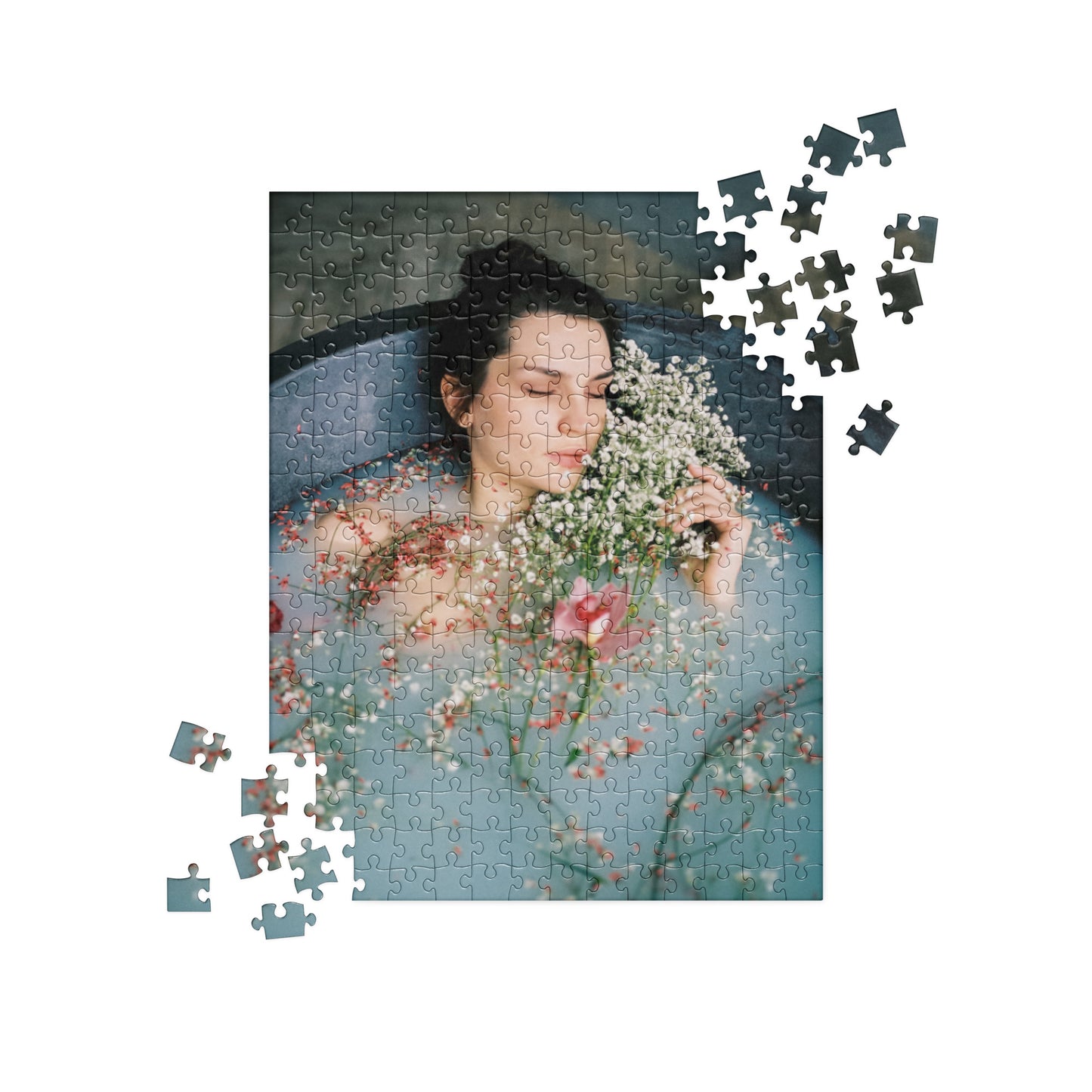 Sensual Jigsaw Puzzle: Relaxing Floral Bath