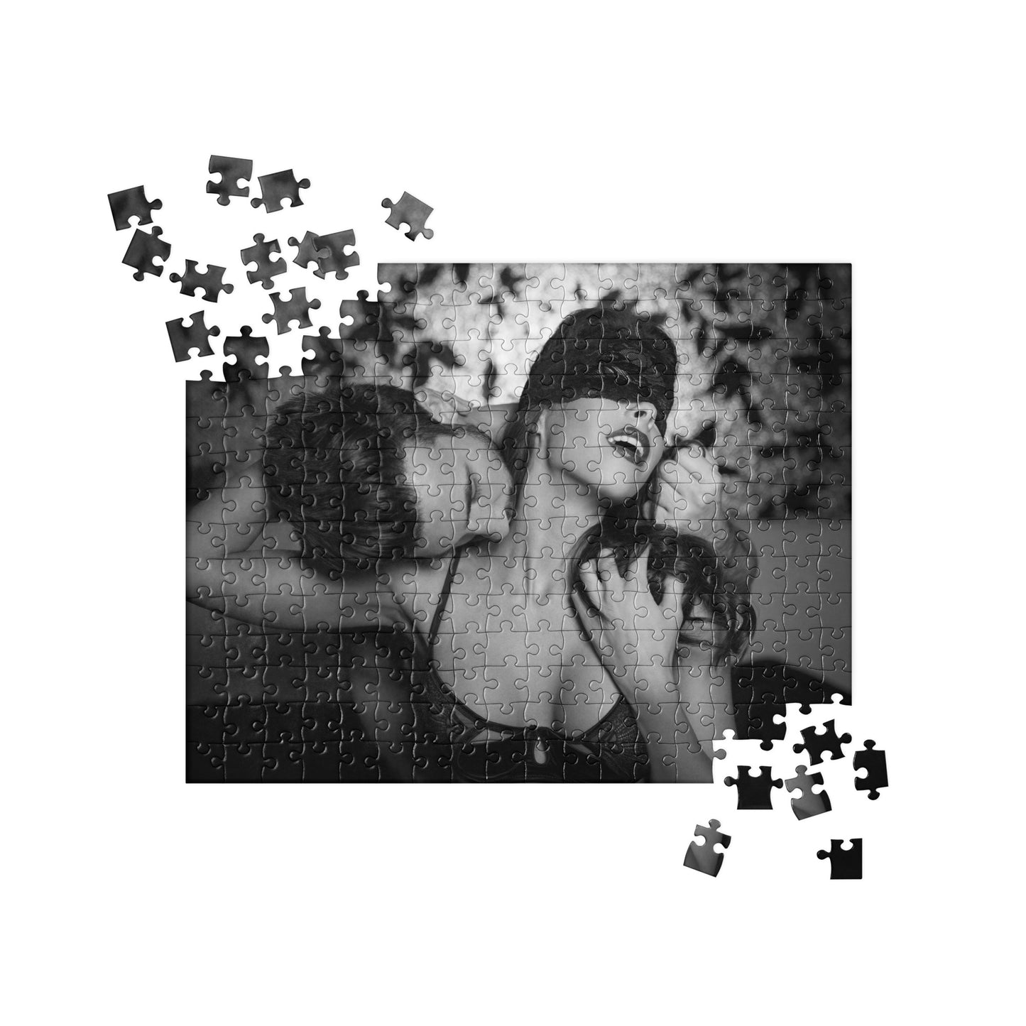 Sensual Jigsaw Puzzle: Sensual Couple (B&W)