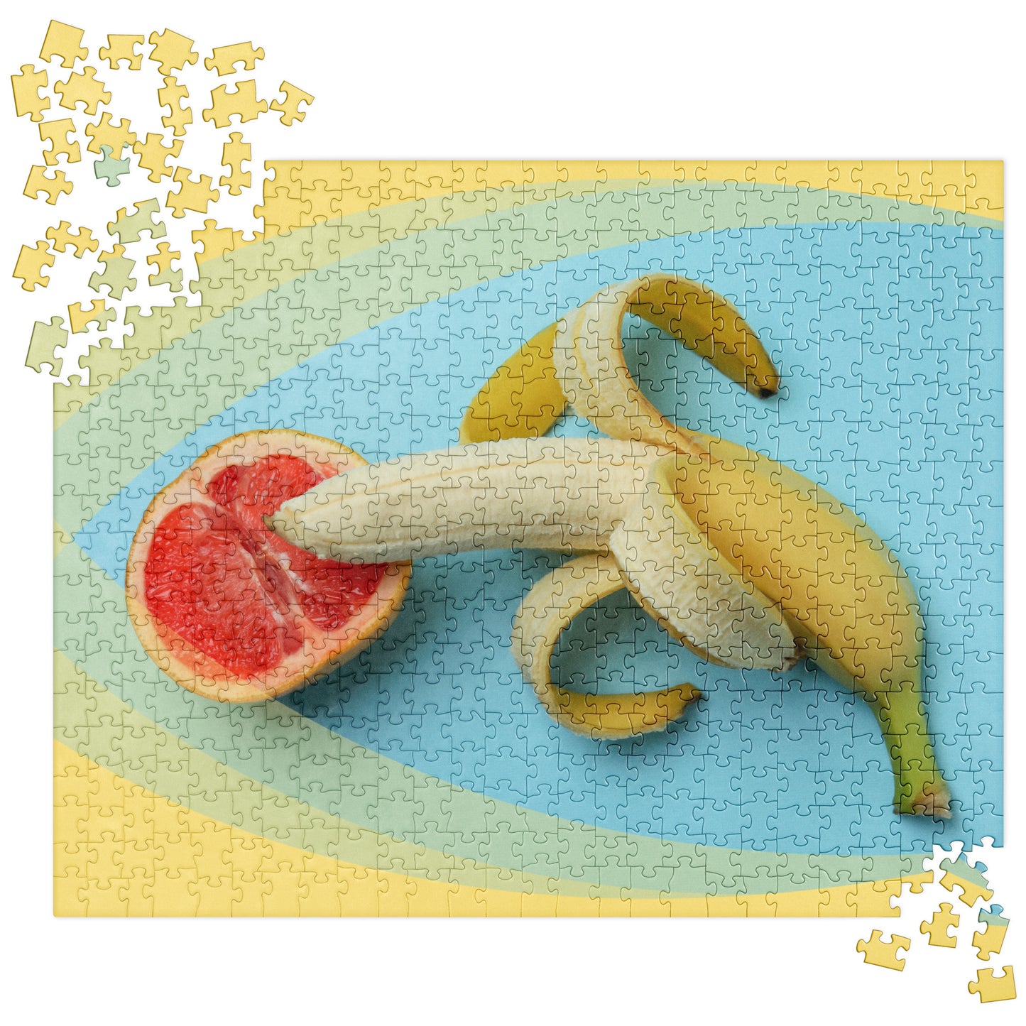 Sensual Jigsaw Puzzle: Banana & Grapefruit