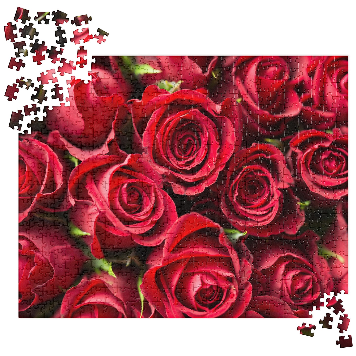 Floral Jigsaw Puzzle: Red Roses