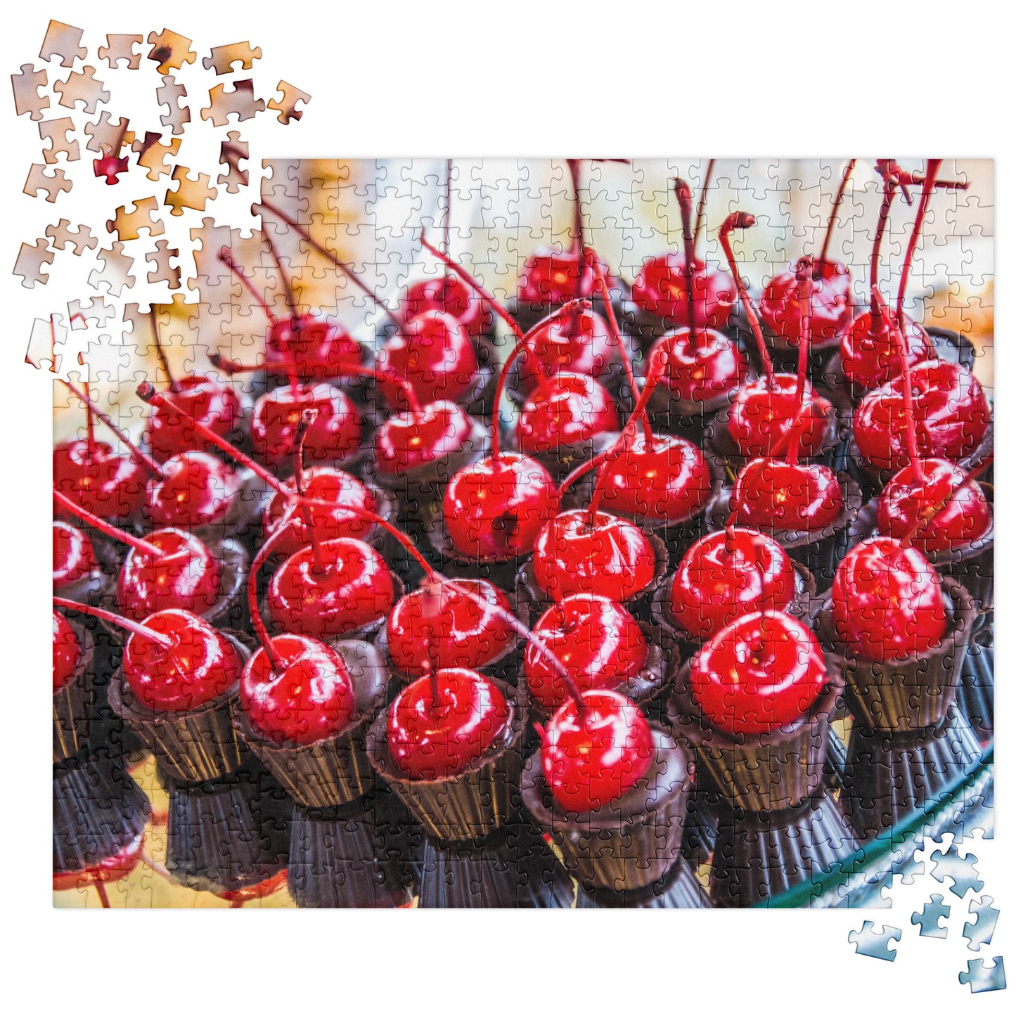 Food Fare Jigsaw Puzzle: Chocolate & Cherries