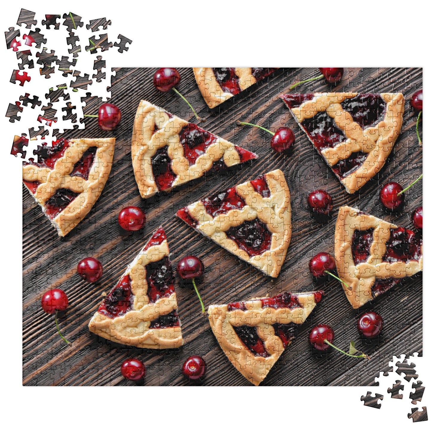 Food Fare Jigsaw Puzzle: Cherry Dessert Slices