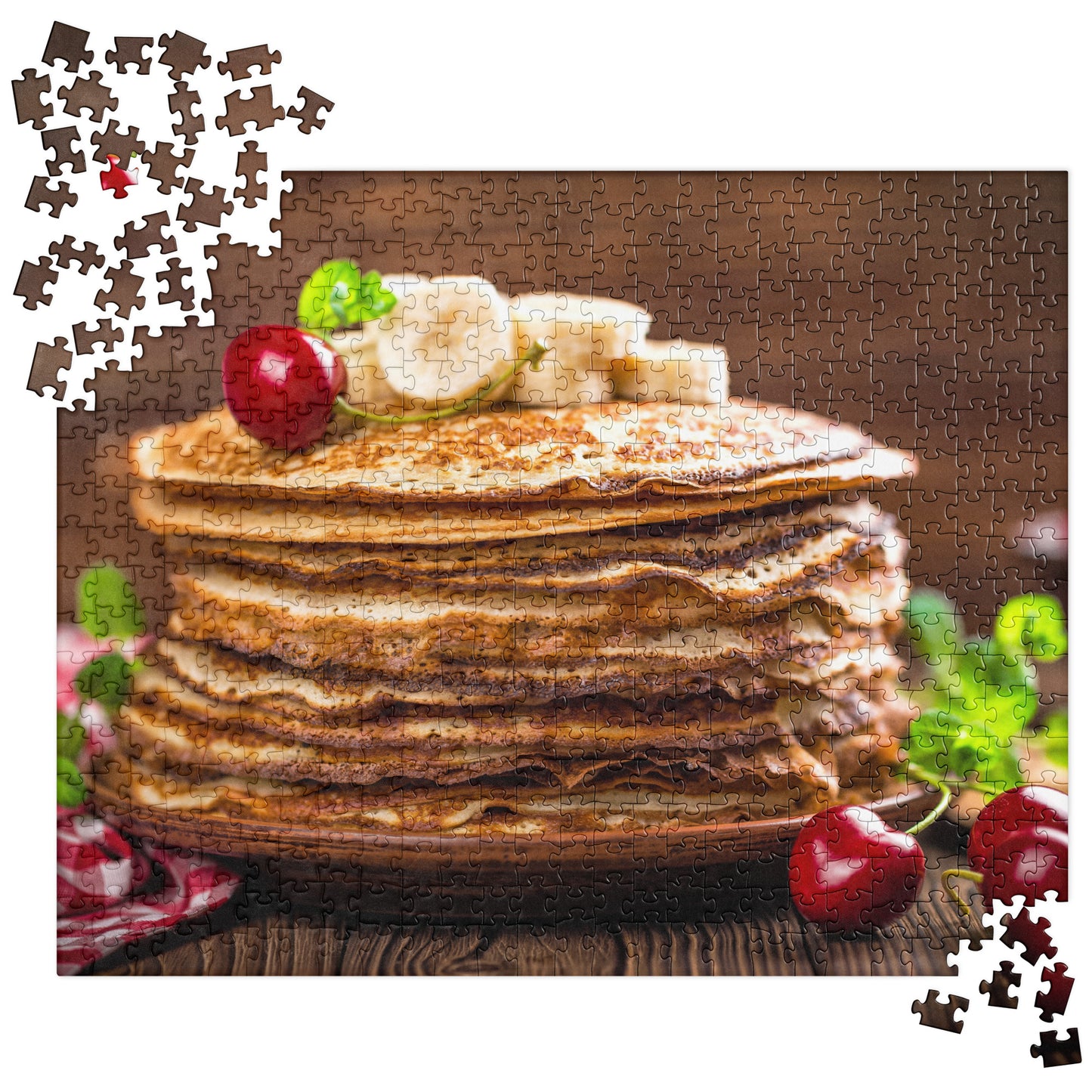 Food Fare Jigsaw Puzzle: Thin Pancakes with Fruit