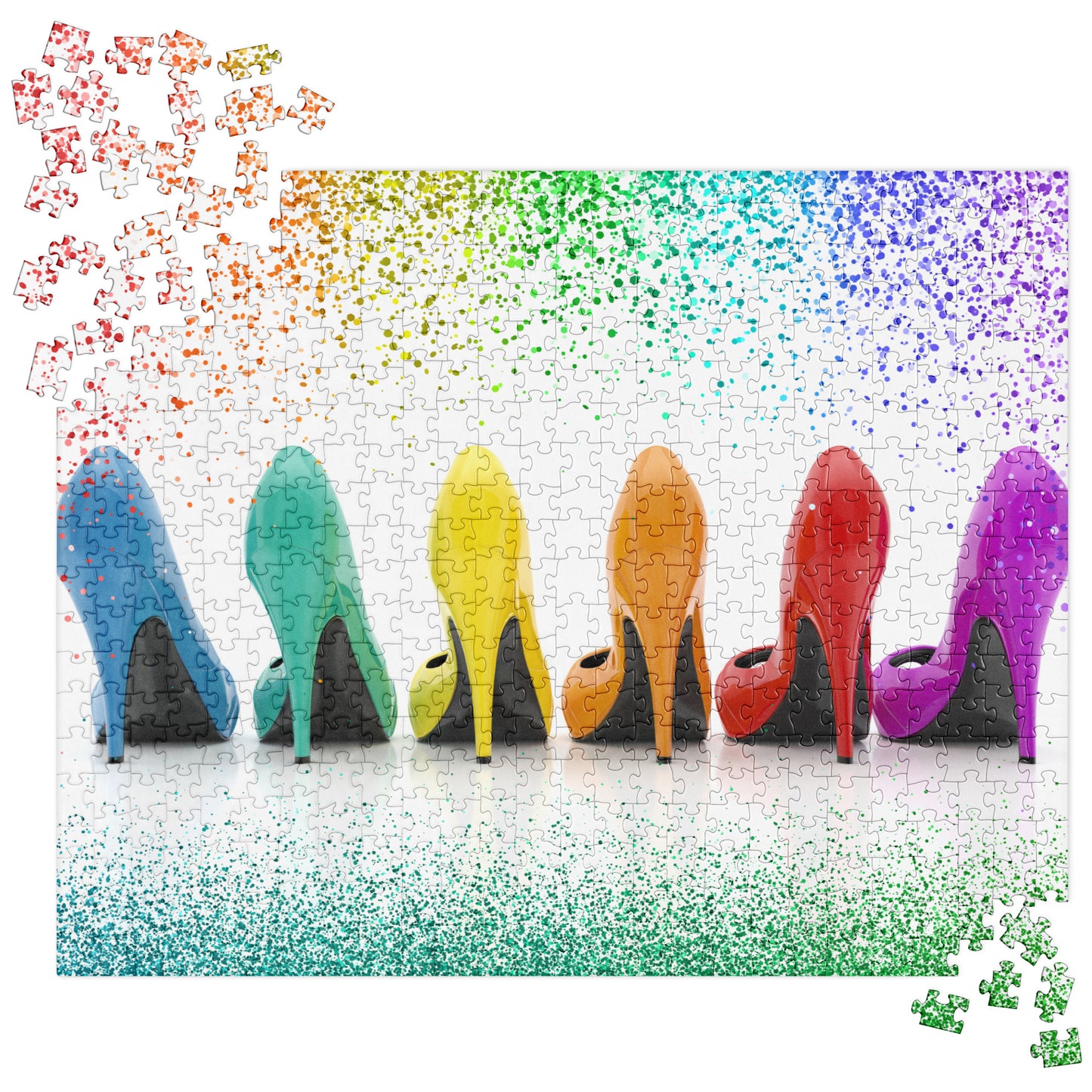Sensual Jigsaw Puzzle: Stiletto Heels Reverse