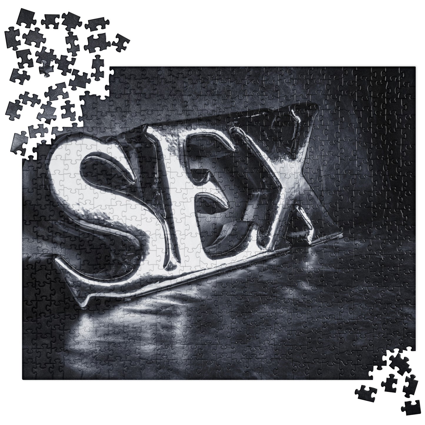 Sensual Jigsaw Puzzle: SEX Metal (B&W)