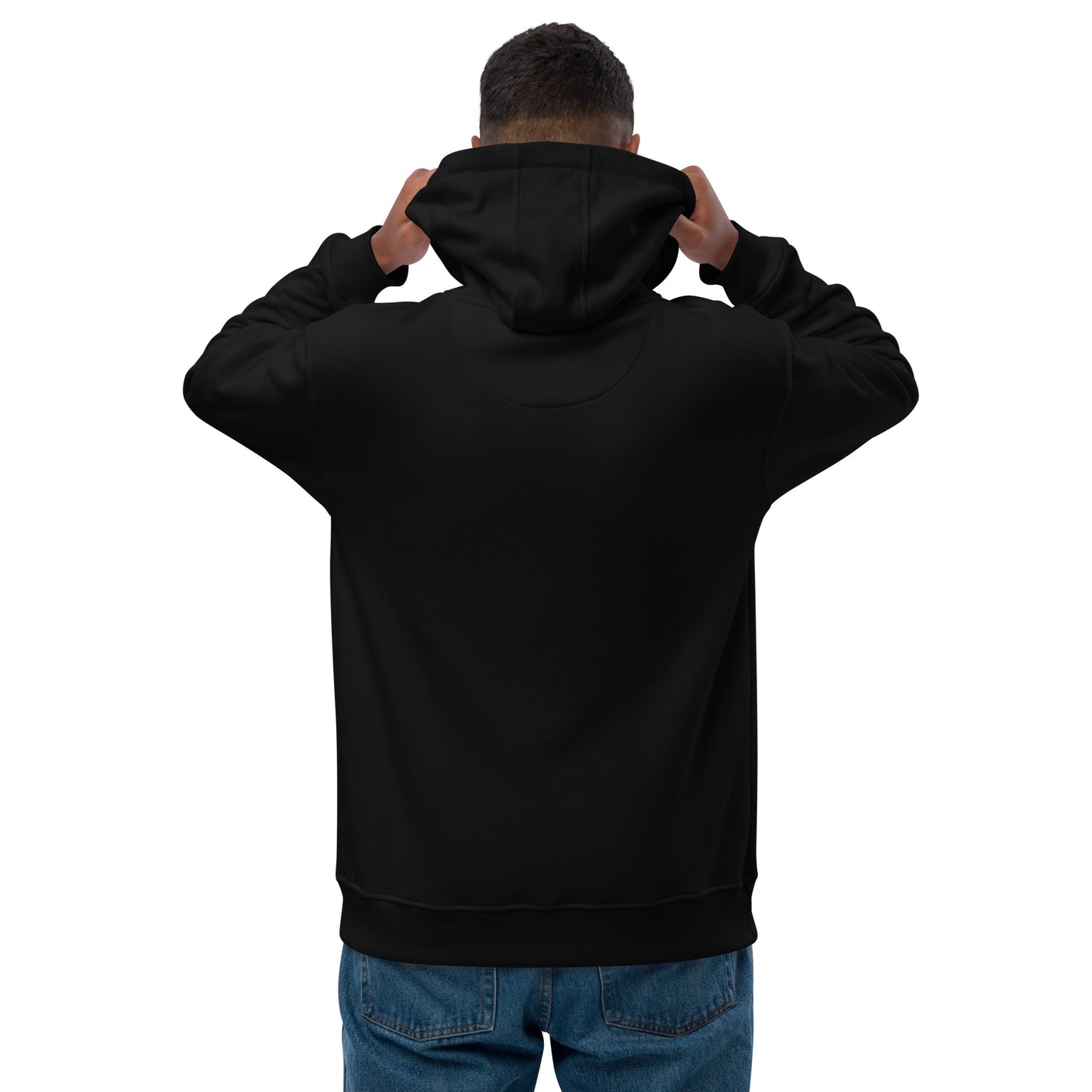 Unisex Premium Eco Hoodie (Embroidered): Love 24/7 (white/gray tex)