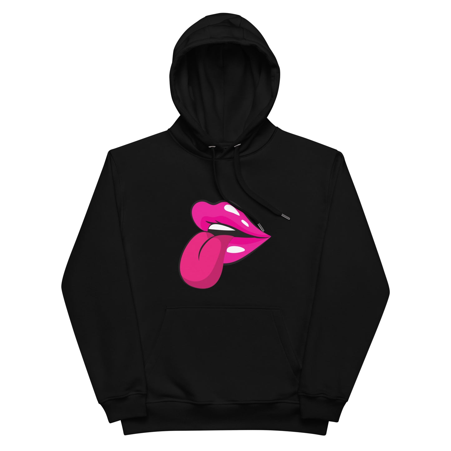 Unisex Premium Eco Hoodie: Hot Pink Lick