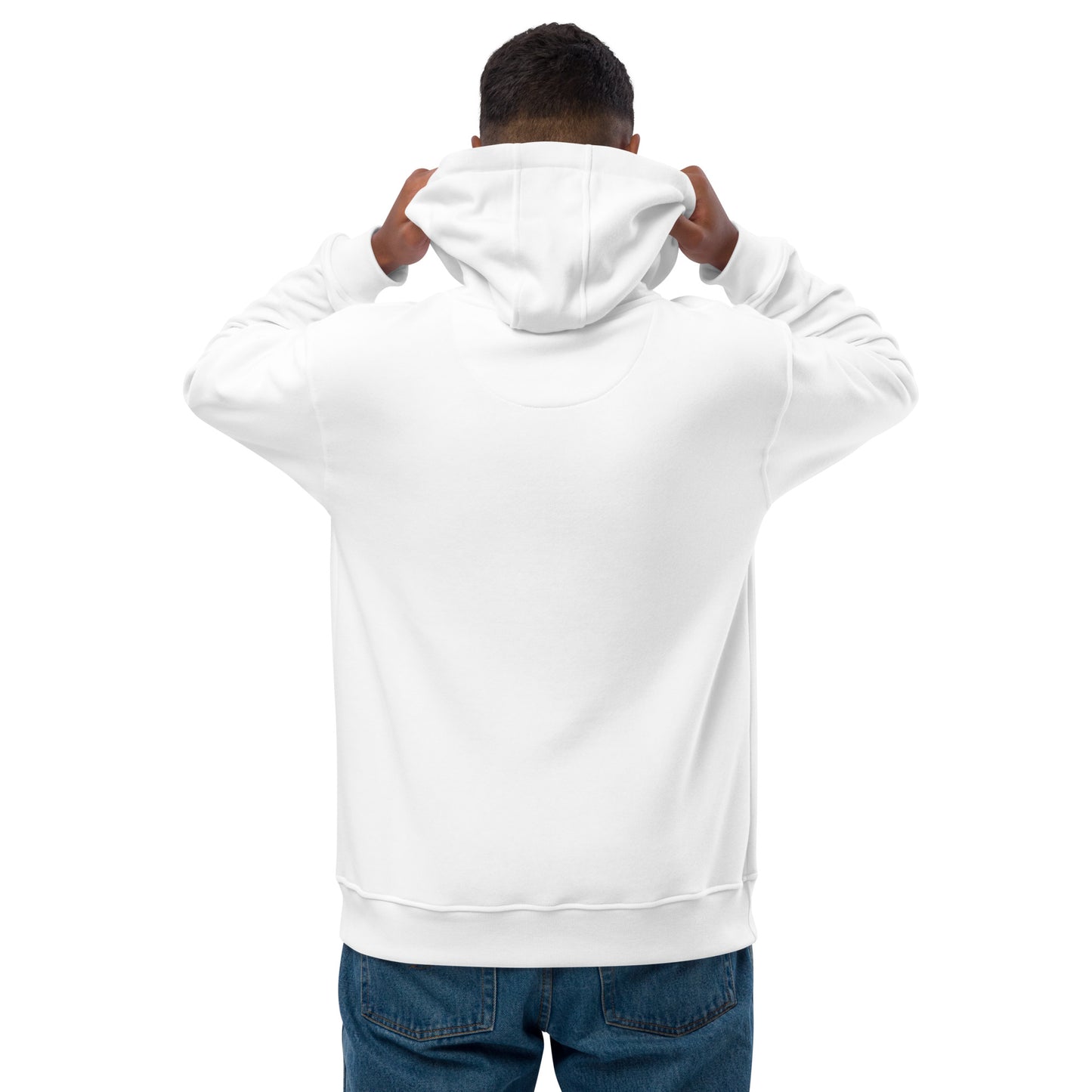 Unisex Premium Eco Hoodie (Embroidered): Love 24/7 (white/gray tex)