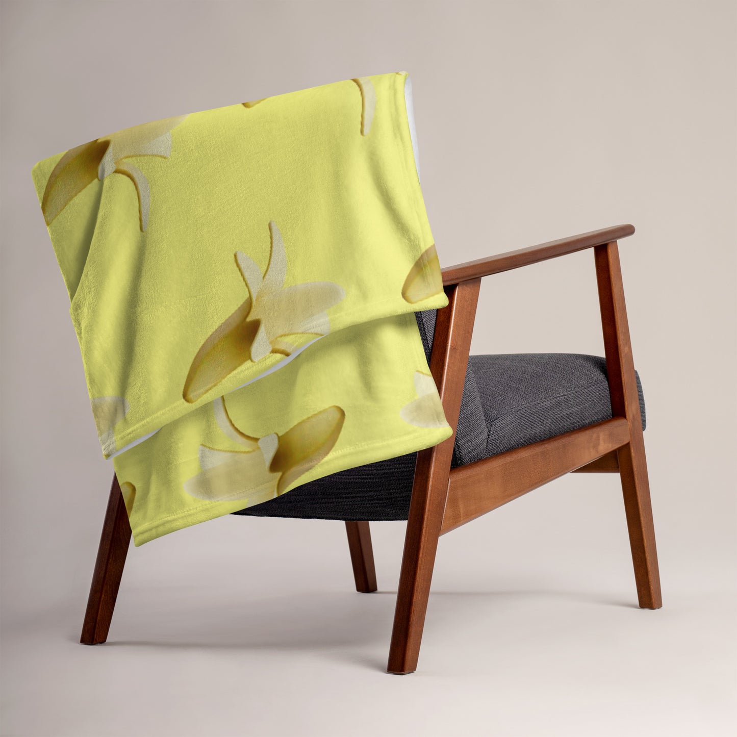 Soft-Touch Throw Blanket: Banana Emojis