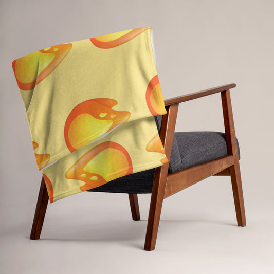 Soft-Touch Throw Blanket: Flame Emojis