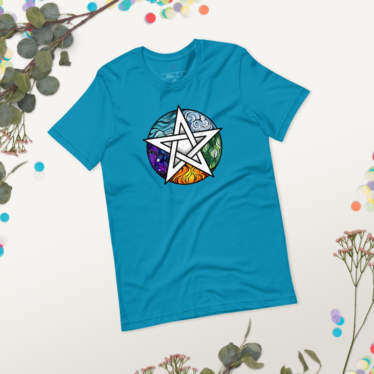Unisex Tee Bella + Canvas 3001: Pentacle and Elements