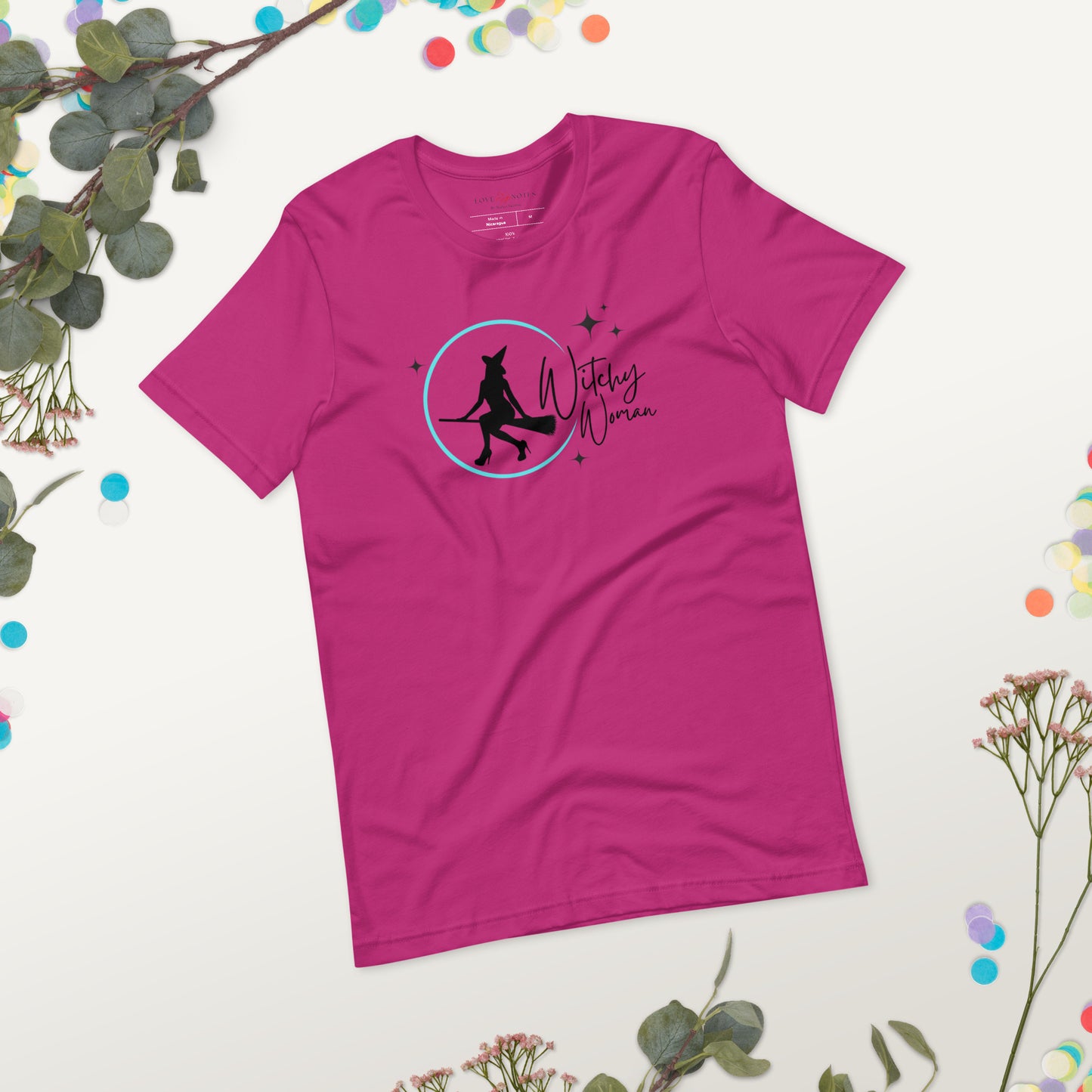 Unisex Tee: Witchy Woman (turquoise moon)