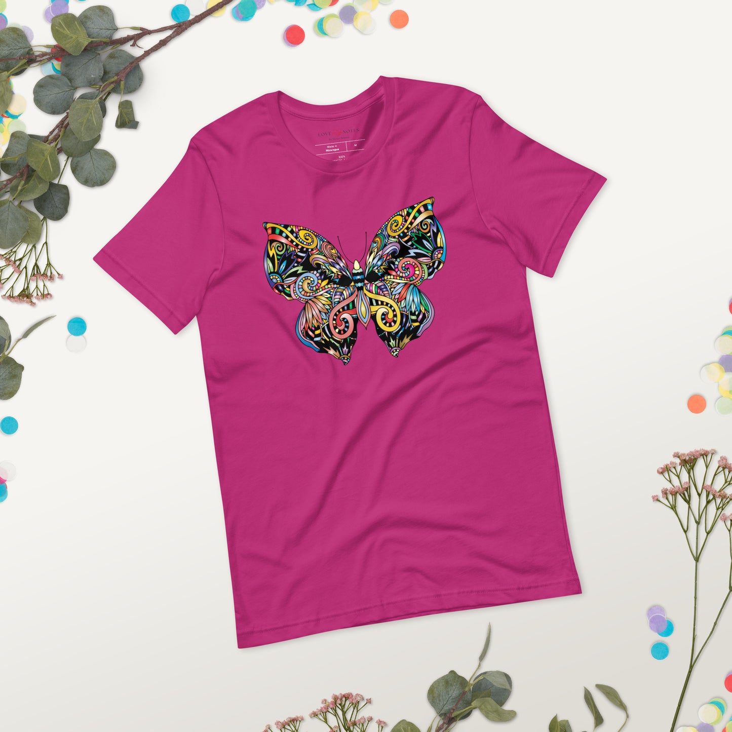 Unisex Tee: Colorful Butterfly