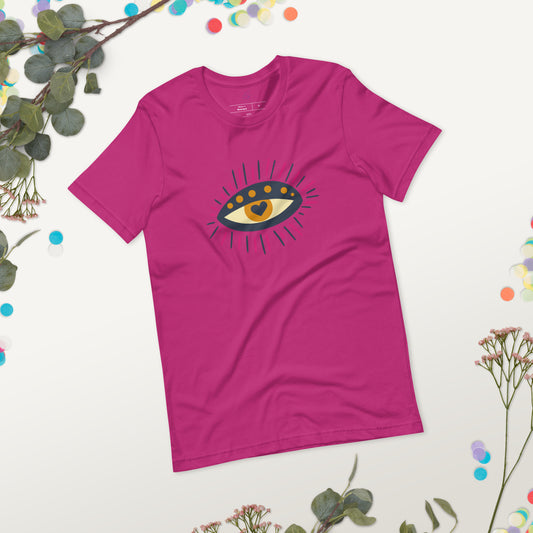 Unisex Tee Bella + Canvas 3001: Third Eye with Heart Iris