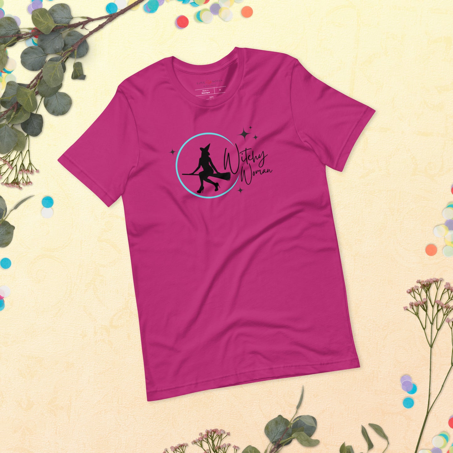 Unisex Tee: Witchy Woman (turquoise moon)