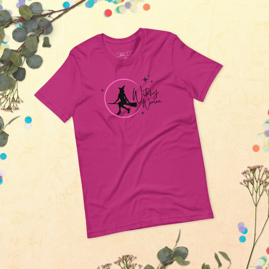 Unisex Tee: Witchy Woman (pink moon)