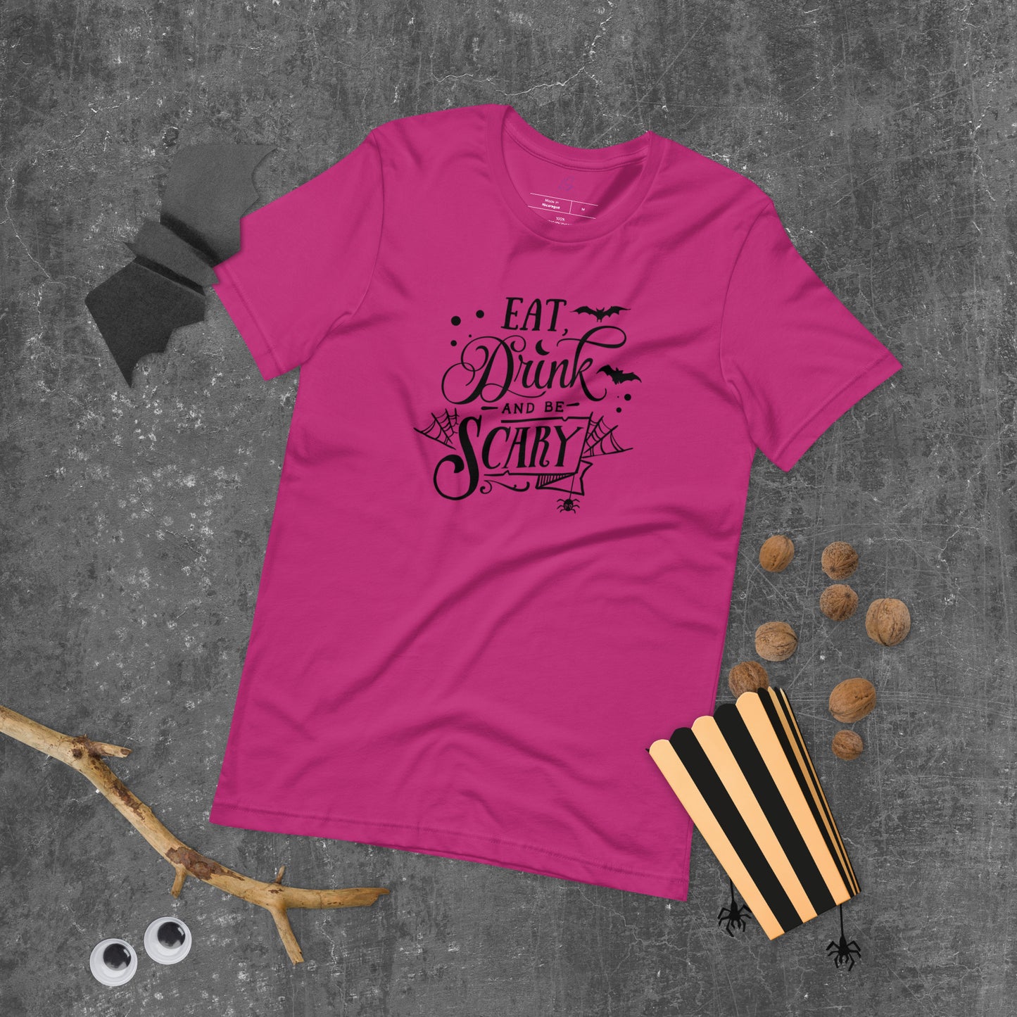 Unisex Tee: Eat Drink and Be Scary