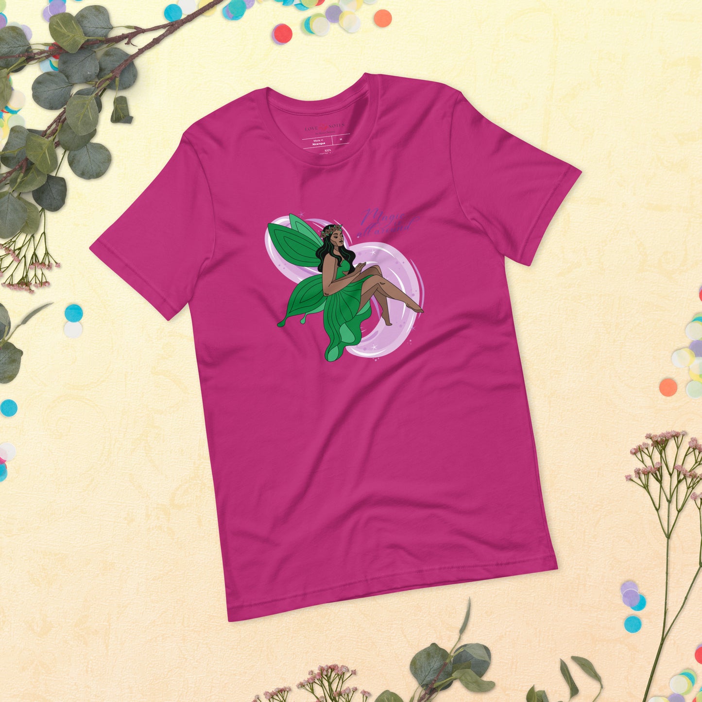 Unisex Tee: Green Fairy | Magic is All Around