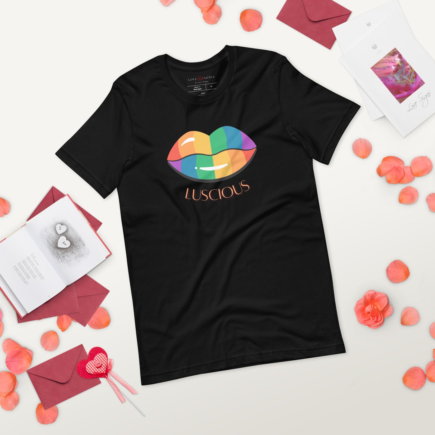 Unisex Tee: Luscious Lips (multi-color)