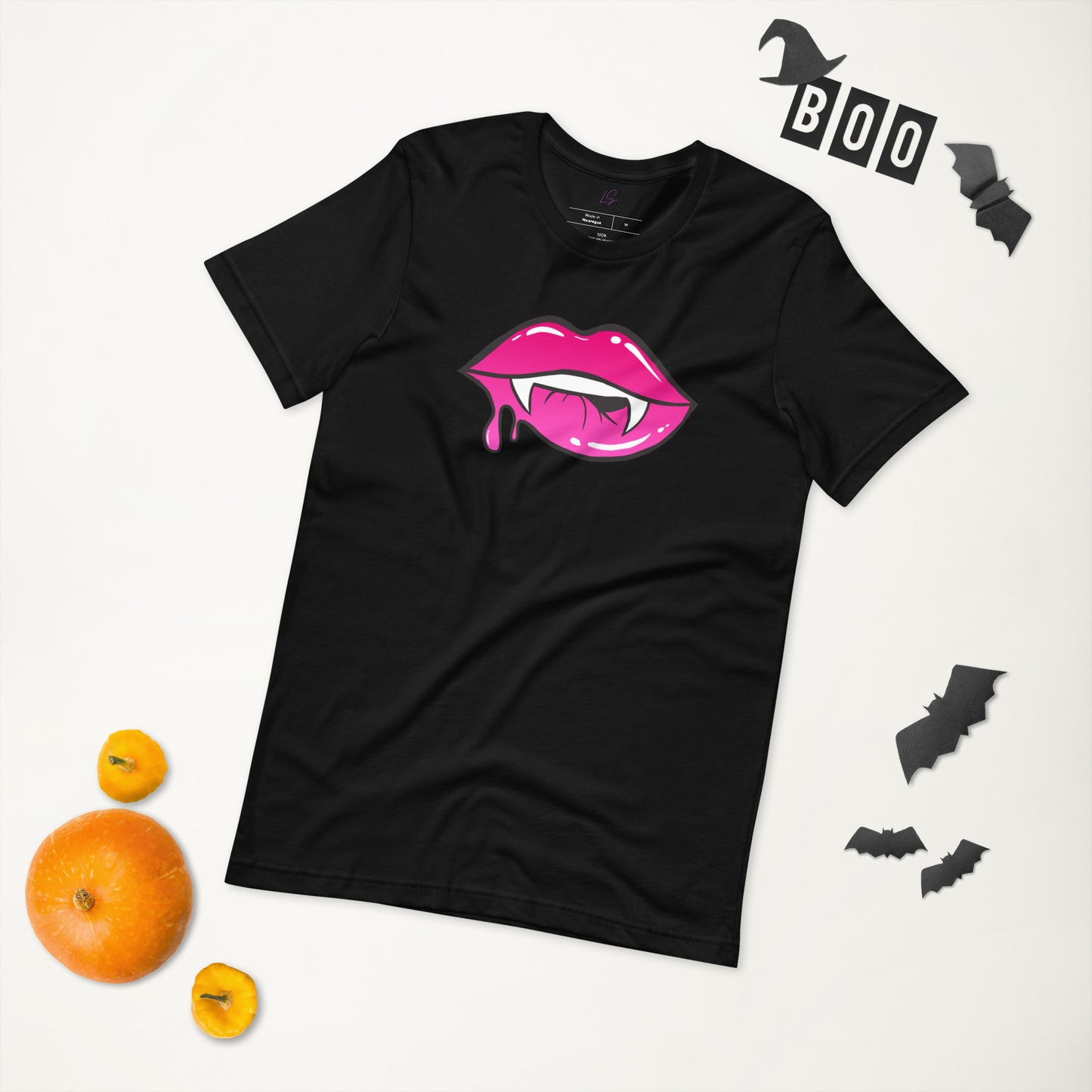Unisex Tee: Pink Vamp Lips