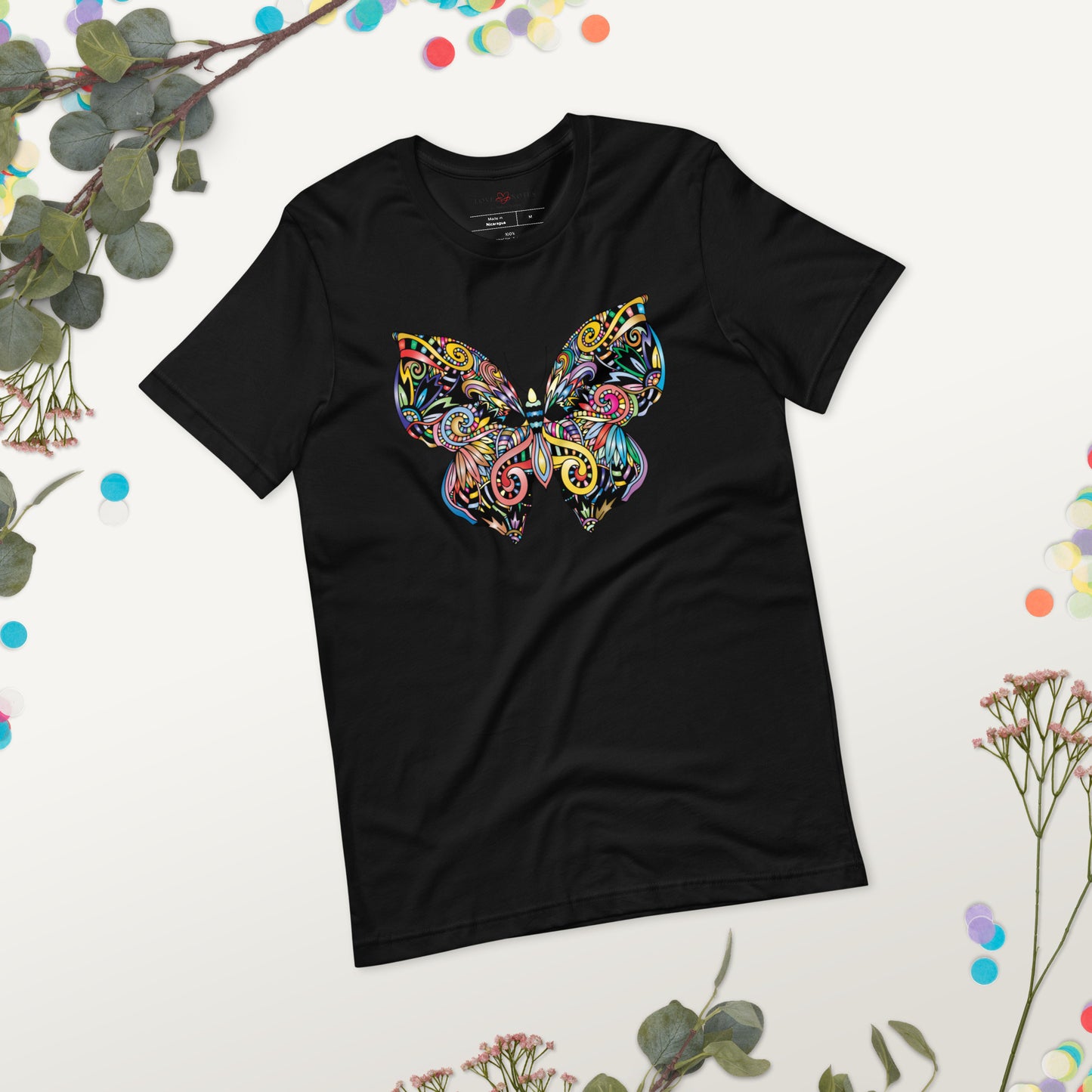 Unisex Tee: Colorful Butterfly