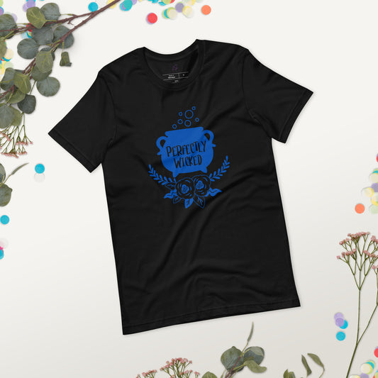 Unisex Tee Bella + Canvas 3001: Perfectly Wicked (cauldron/blue)