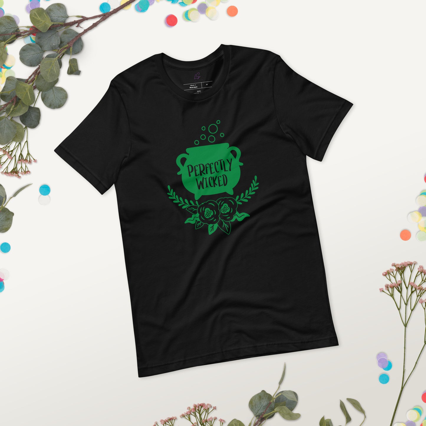 Unisex Tee Bella + Canvas 3001: Perfectly Wicked (cauldron/green)