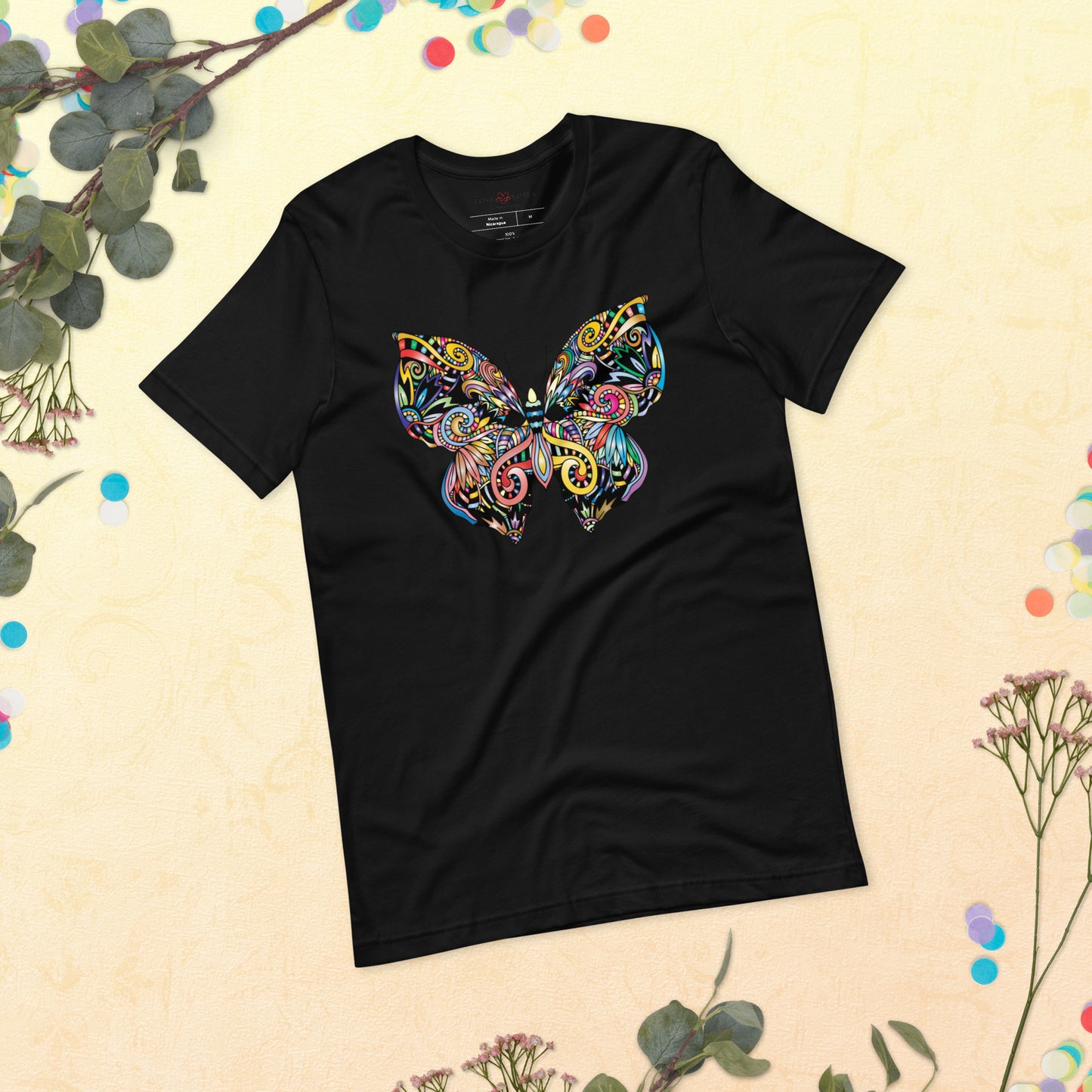 Unisex Tee: Colorful Butterfly