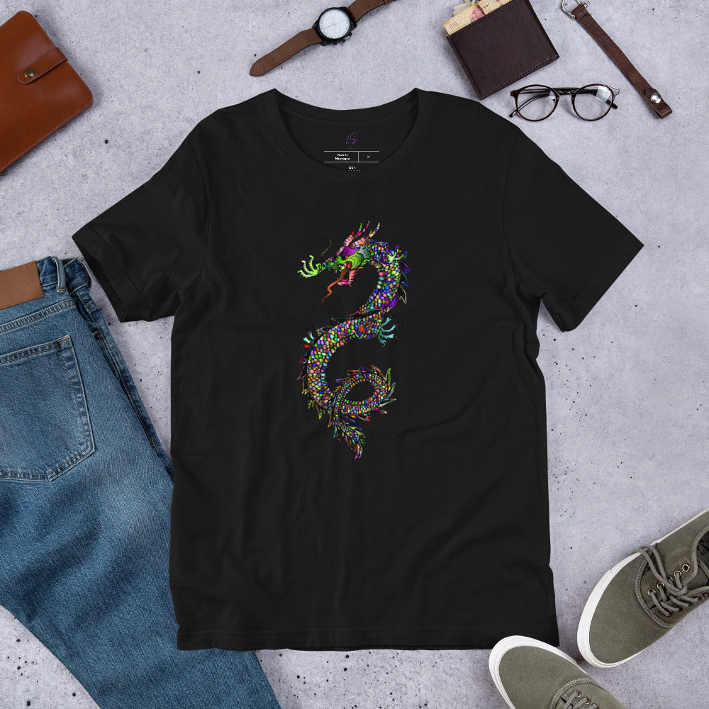 Unisex Tee: Colorful Dragon