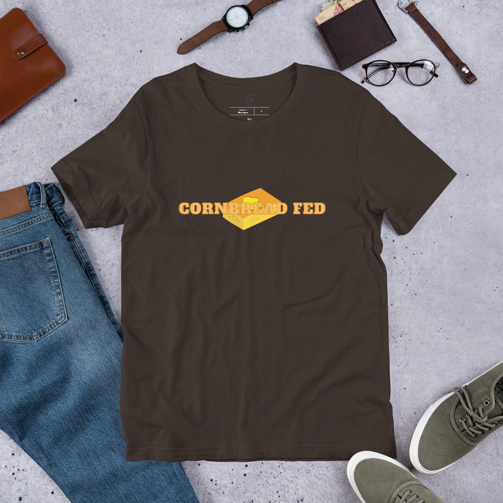 Unisex Tee: Cornbread Fed (butter & bread)(Style 2/3)