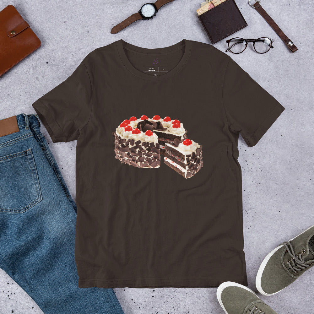 Unisex Tee: Creamy Chocolate Cake