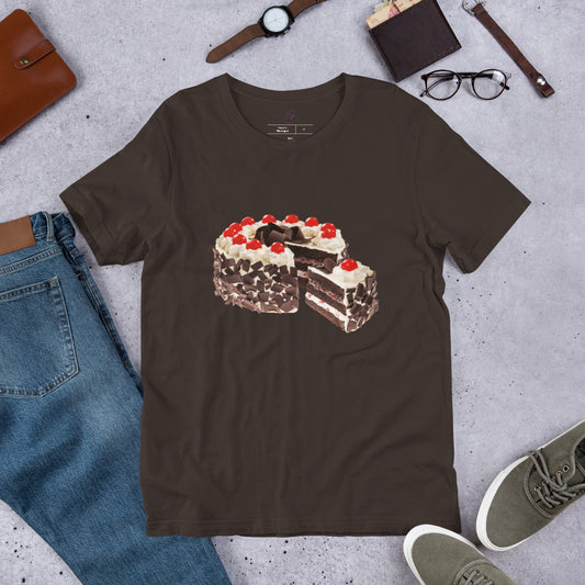 Unisex Tee: Creamy Chocolate Cake