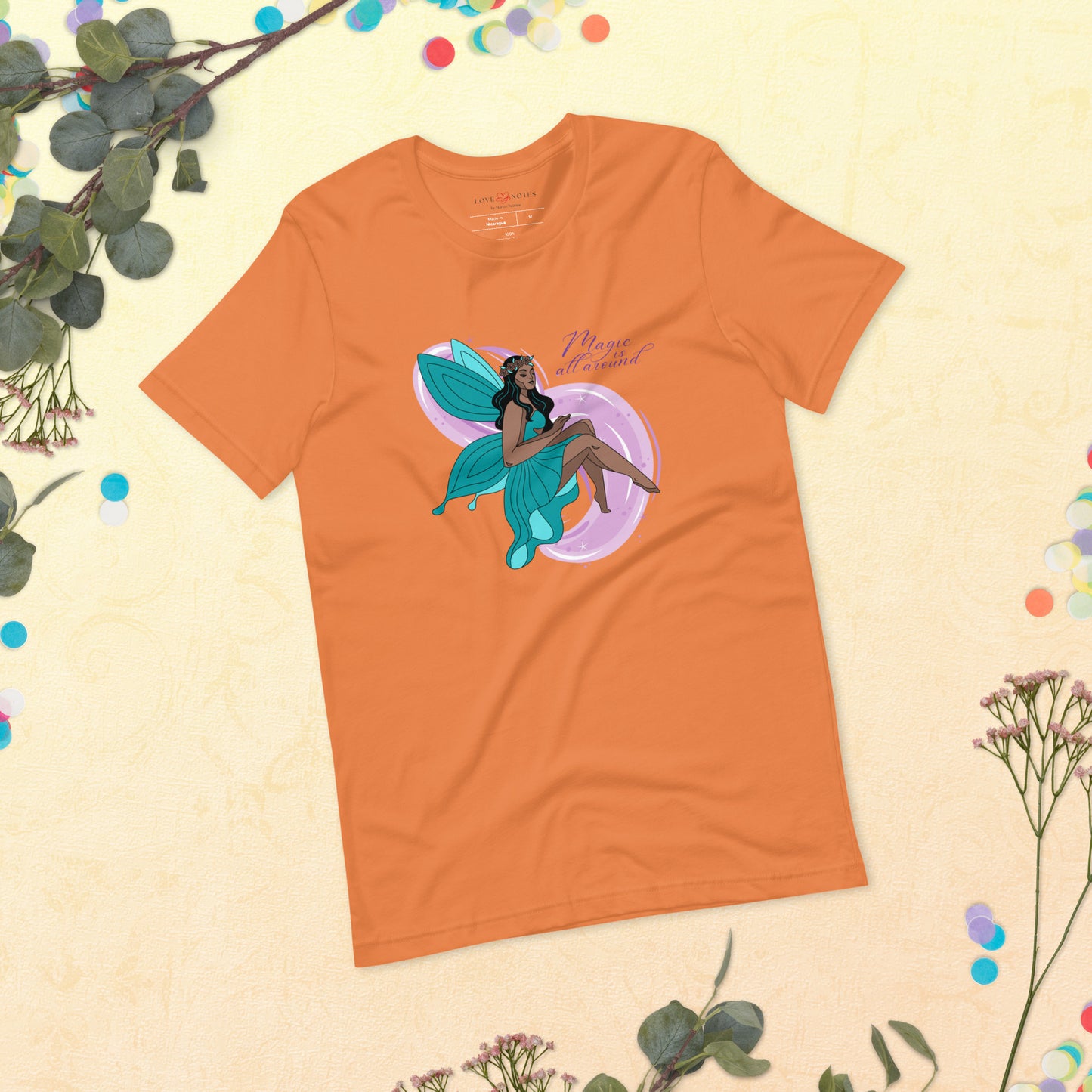 Unisex Tee: Teal Fairy | Magic is All Around