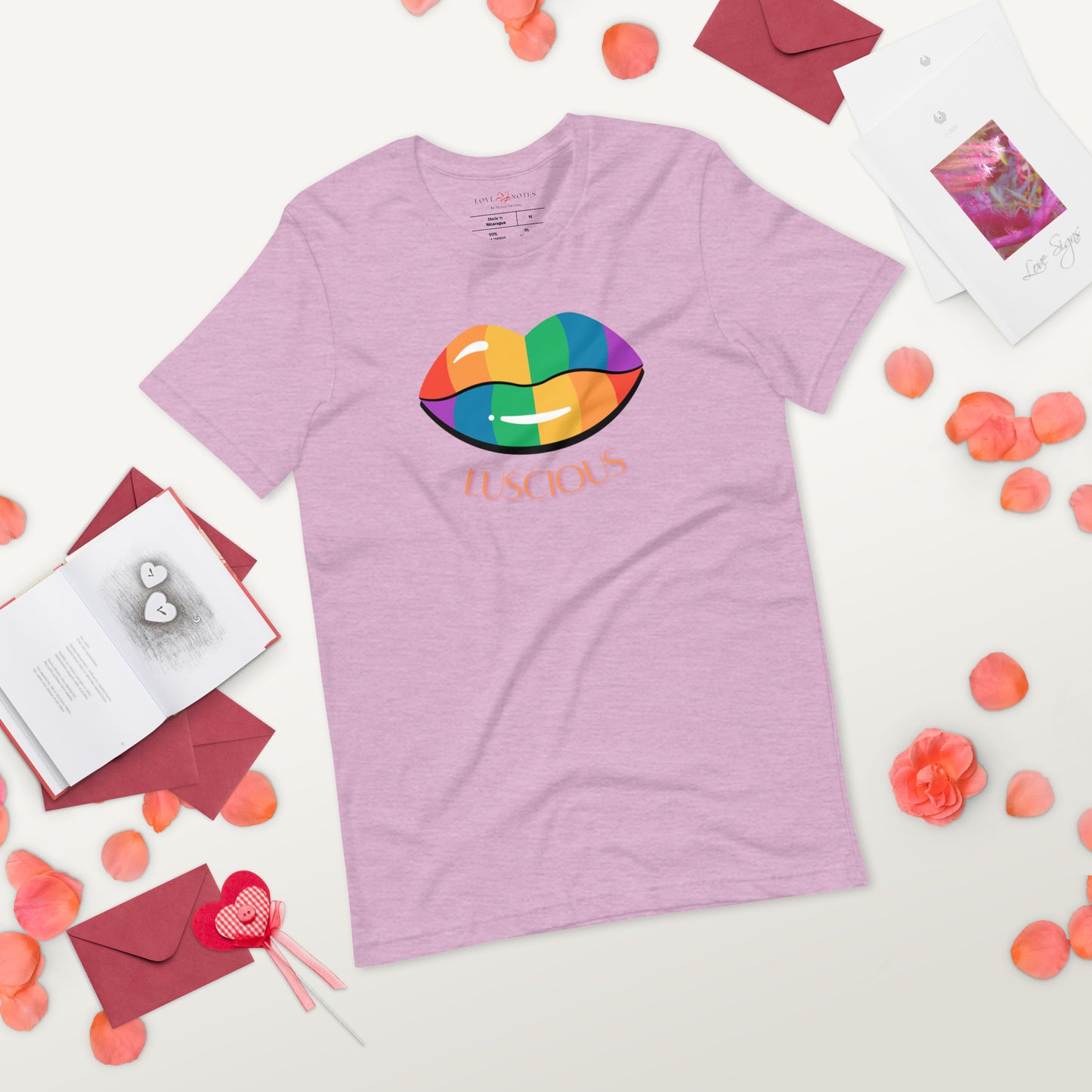 Unisex Tee: Luscious Lips (multi-color)