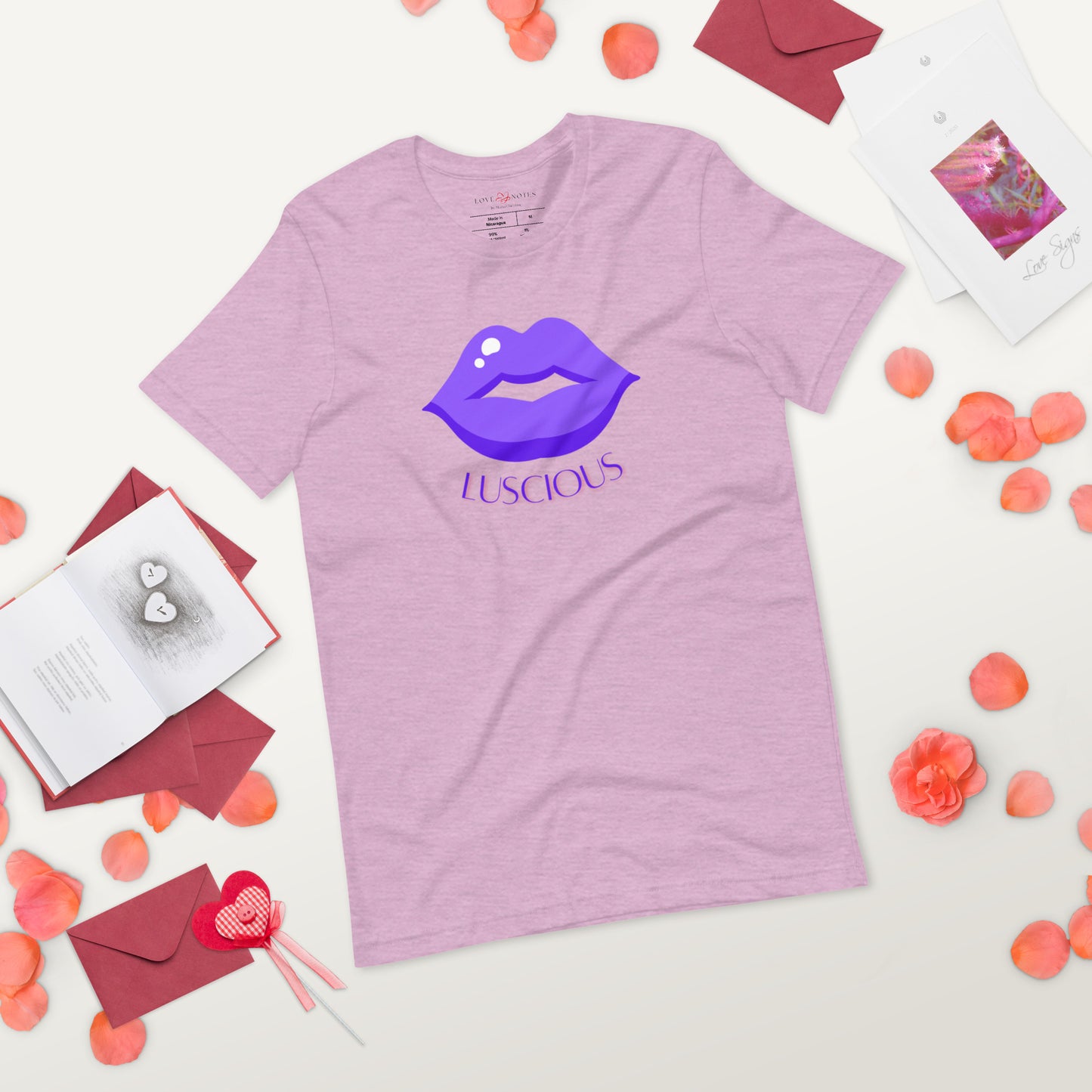 Unisex Tee: Luscious Lips (purple)