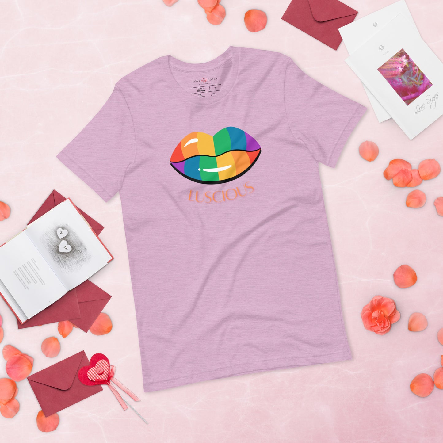 Unisex Tee: Luscious Lips (multi-color)