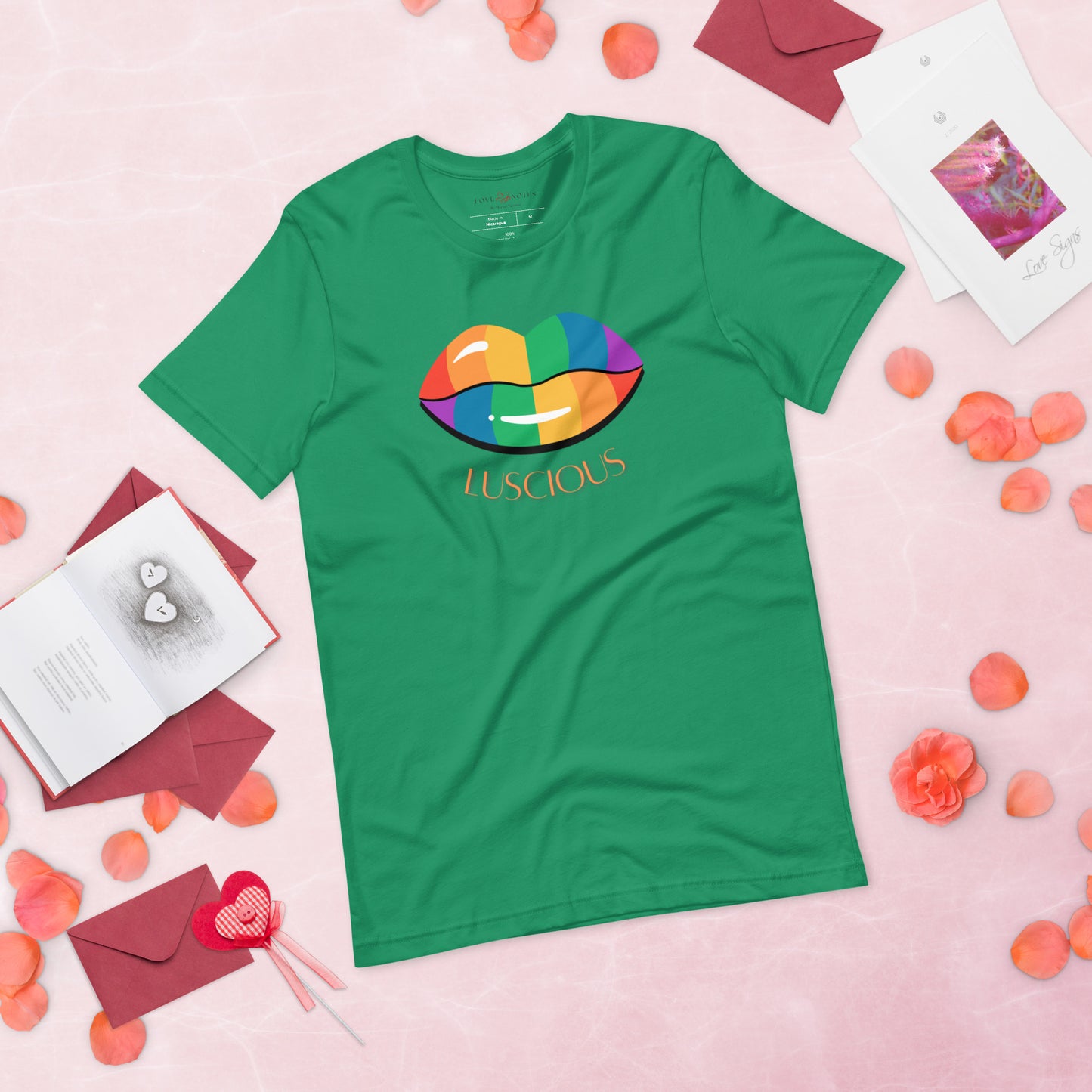 Unisex Tee: Luscious Lips (multi-color)