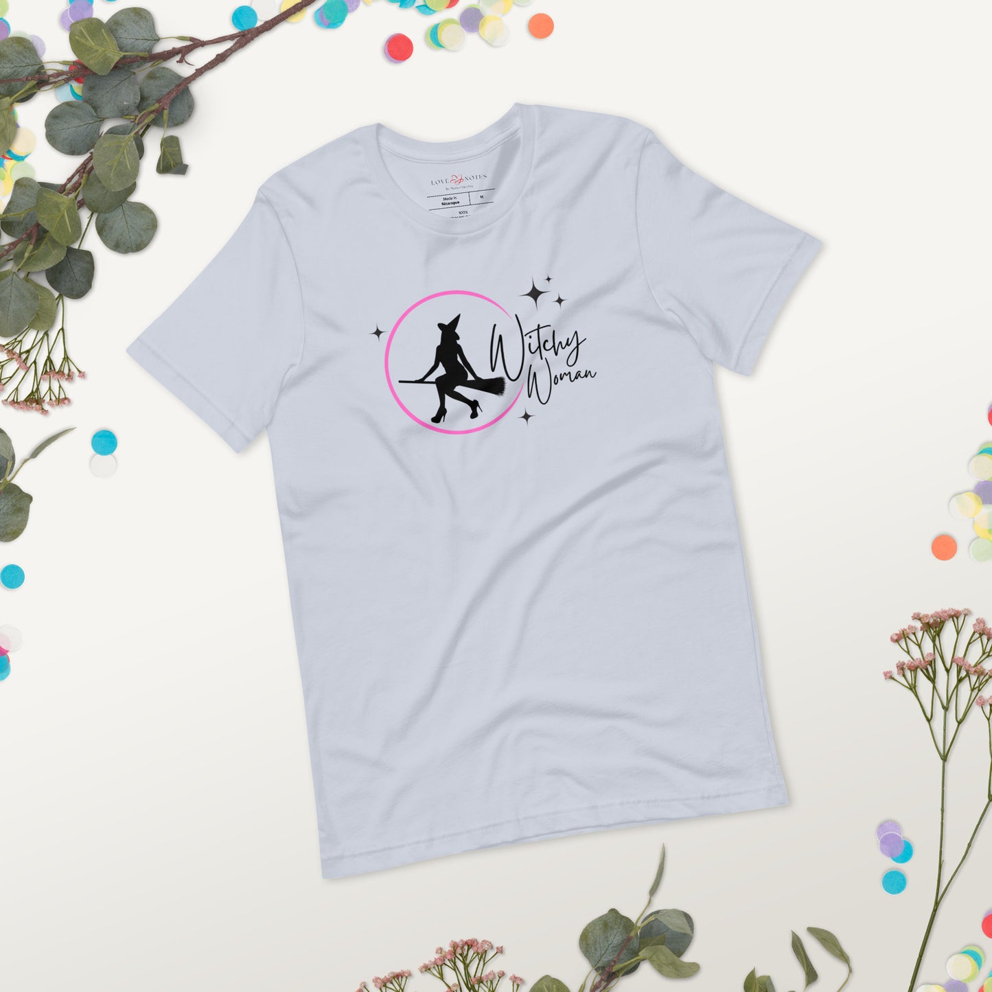 Unisex Tee: Witchy Woman (pink moon)