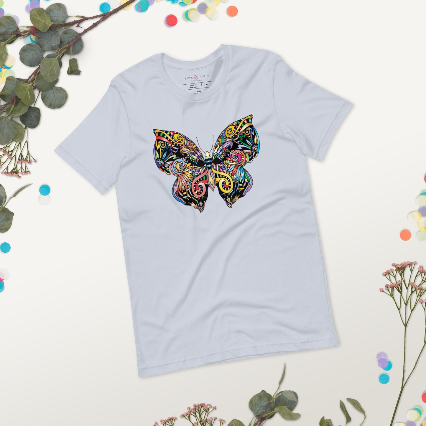 Unisex Tee: Colorful Butterfly