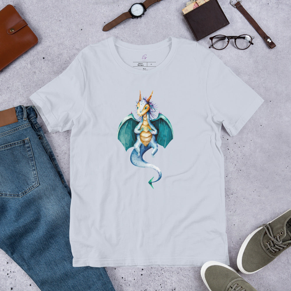 Unisex Tee: Watercolor Dragon III