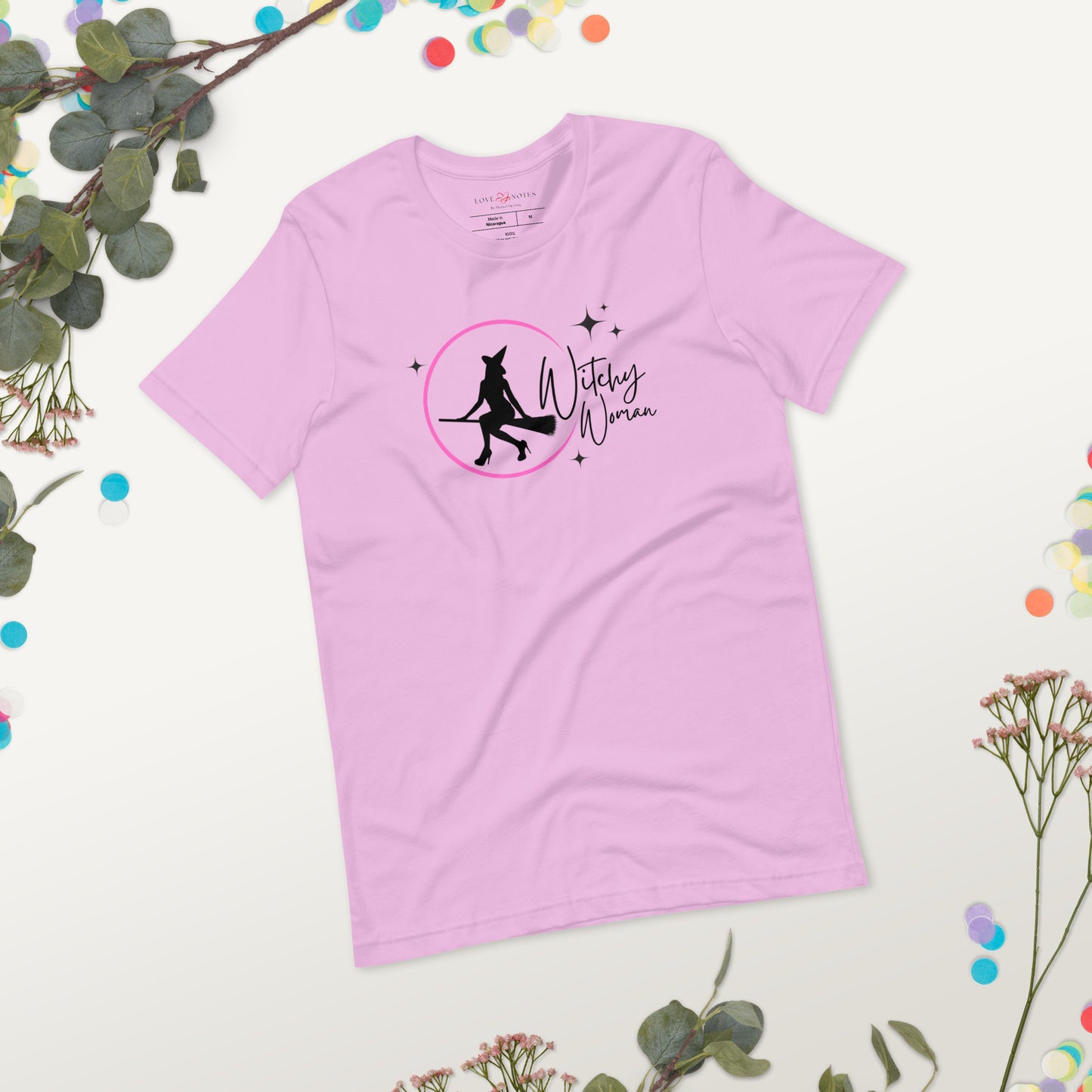 Unisex Tee: Witchy Woman (pink moon)
